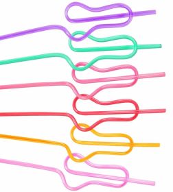 6Pcs Drink Straw for Adults Bridal Shower Birthday Party Wedding Favor Decor Juice Drinking Straws Home Kitchen Bar Garden Supplies Reusable Plas